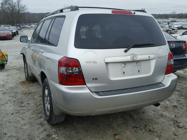 JTEDP21A460106181 - 2006 TOYOTA HIGHLANDER SILVER photo 3