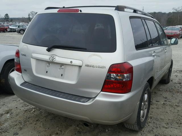 JTEDP21A460106181 - 2006 TOYOTA HIGHLANDER SILVER photo 4