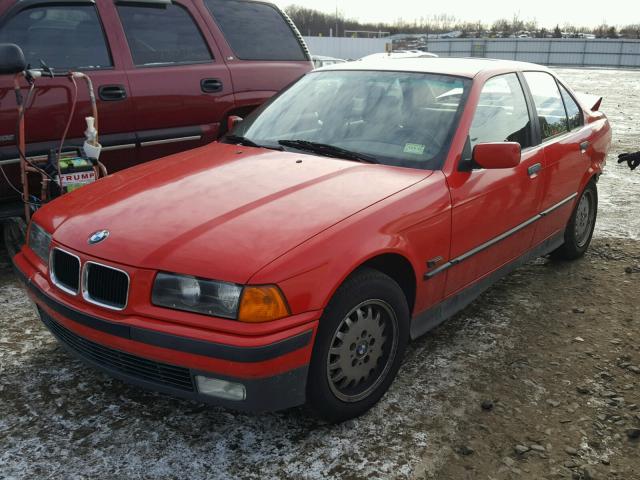 WBACB4325RFM03328 - 1994 BMW 325 I AUTO RED photo 2
