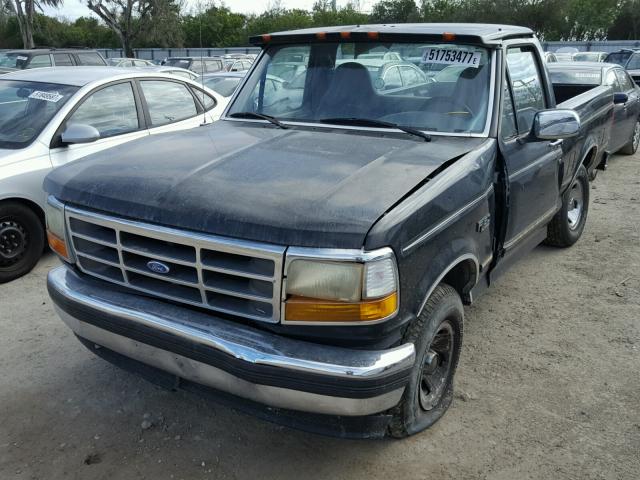 1FTEF15N7SNB71333 - 1995 FORD F150 BLACK photo 2