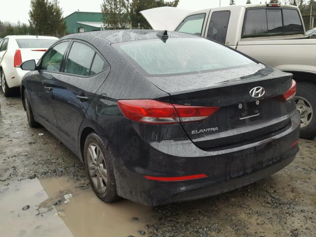 5NPD84LF3JH214213 - 2018 HYUNDAI ELANTRA SE BLACK photo 3