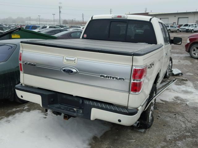 1FTPW14V19FB05987 - 2009 FORD F150 SUPER WHITE photo 4