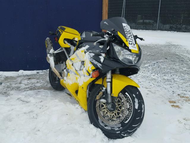 JH2SC44091M102240 - 2001 HONDA CBR900 RR YELLOW photo 1