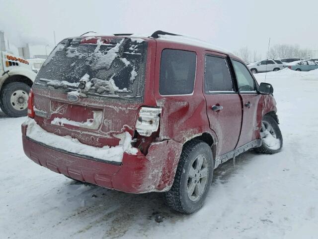 1FMCU03148KA48666 - 2008 FORD ESCAPE XLT RED photo 4