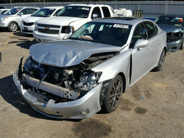 JTHBK262582074701 - 2008 LEXUS IS 250 SILVER photo 2