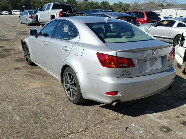 JTHBK262582074701 - 2008 LEXUS IS 250 SILVER photo 3