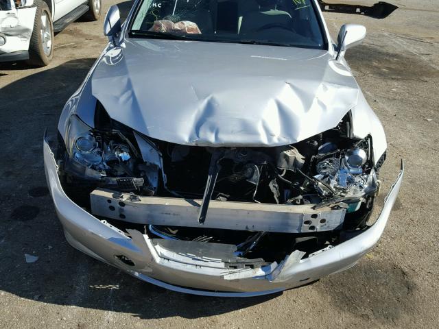 JTHBK262582074701 - 2008 LEXUS IS 250 SILVER photo 9