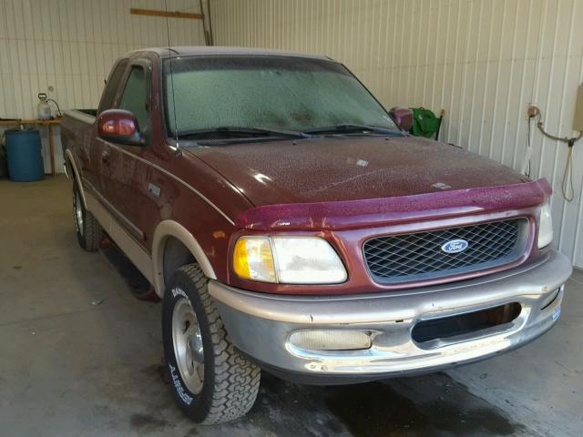 1FTDX18W5VNB48599 - 1997 FORD F150 MAROON photo 1