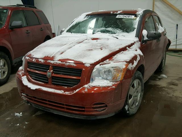 1B3HB28B88D797859 - 2008 DODGE CALIBER ORANGE photo 2