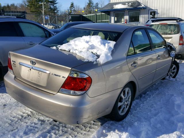 JTDBE30K563056407 - 2006 TOYOTA CAMRY LE GOLD photo 4
