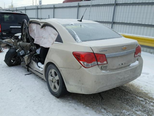 1G1PF5S94B7212585 - 2011 CHEVROLET CRUZE LT GOLD photo 3