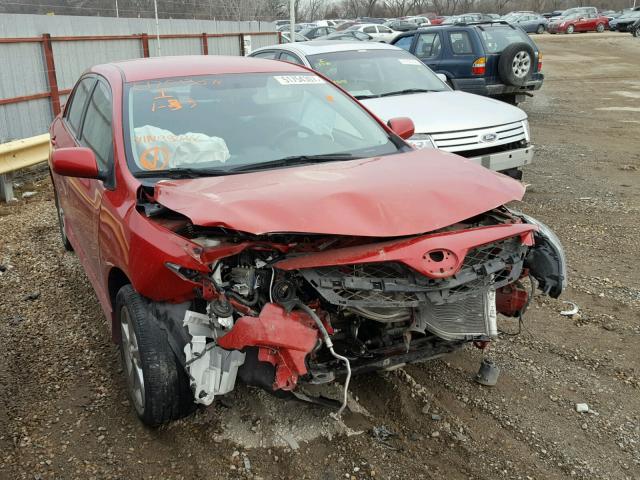 2T1BU4EE9DC992966 - 2013 TOYOTA COROLLA BA RED photo 1