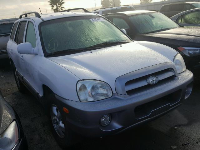 KM8SC73E05U029915 - 2005 HYUNDAI SANTA FE G WHITE photo 1