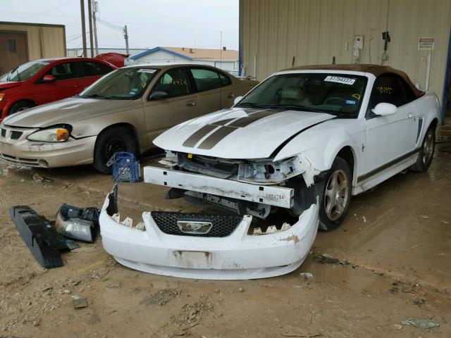 1FAFP44494F103940 - 2004 FORD MUSTANG WHITE photo 2