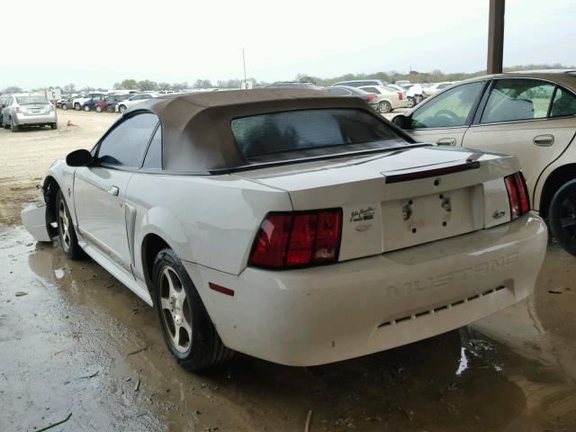 1FAFP44494F103940 - 2004 FORD MUSTANG WHITE photo 3