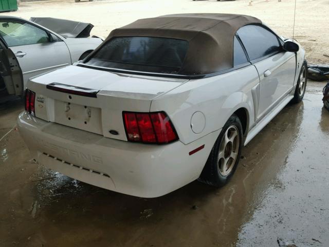 1FAFP44494F103940 - 2004 FORD MUSTANG WHITE photo 4