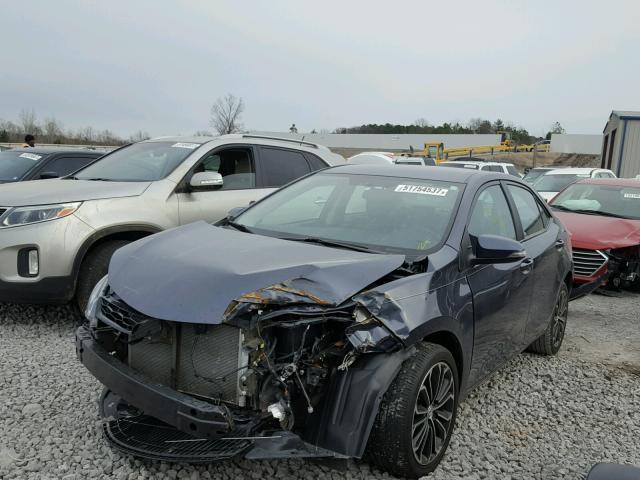 5YFBURHE0GP385058 - 2016 TOYOTA COROLLA L BLUE photo 2