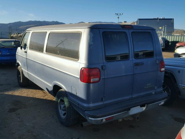 2B4HB25Y8SK505208 - 1995 DODGE RAM WAGON BLUE photo 3