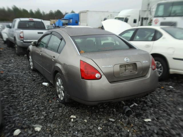 1N4BA41E06C843605 - 2006 NISSAN MAXIMA SE BROWN photo 3