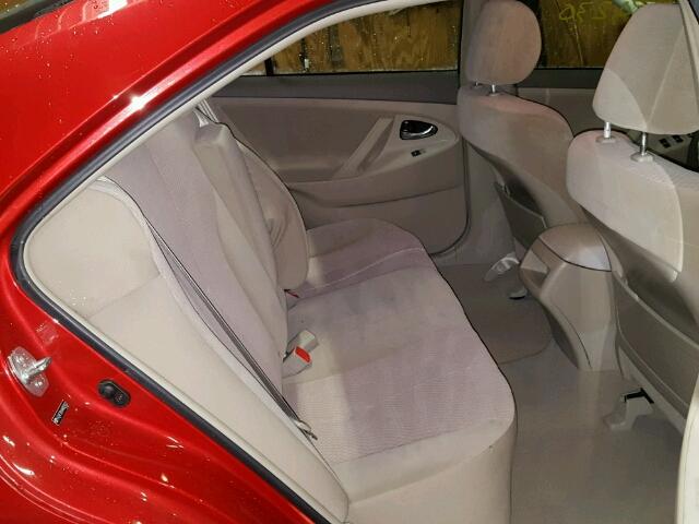 4T4BF3EK4AR055033 - 2010 TOYOTA CAMRY BASE RED photo 6