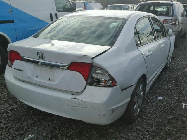 19XFA1F56AE014168 - 2010 HONDA CIVIC LX WHITE photo 4