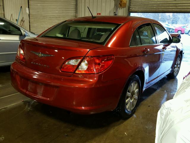 1C3LC46K18N181892 - 2008 CHRYSLER SEBRING LX RED photo 4