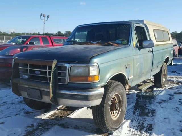 2FTHF26H7SCA69998 - 1995 FORD F250 Կանաչ լուսանկար 2