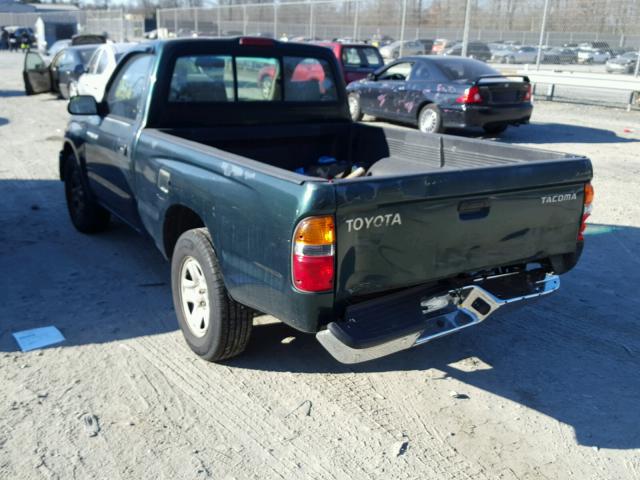 5TENL42NX3Z177589 - 2003 TOYOTA TACOMA GREEN photo 3