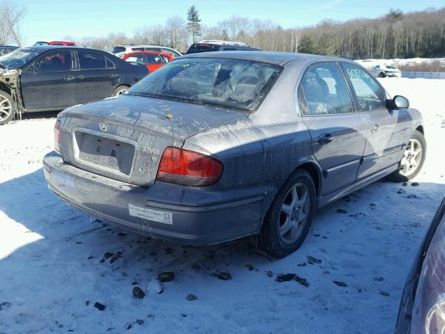 KMHWF35H45A144978 - 2005 HYUNDAI SONATA GLS GRAY photo 4