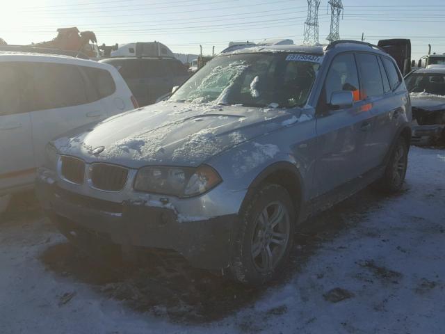 WBXPA93455WD16356 - 2005 BMW X3 3.0I GRAY photo 2