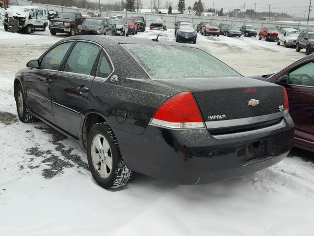 2G1WT58K869236228 - 2006 CHEVROLET IMPALA LT BLACK photo 3