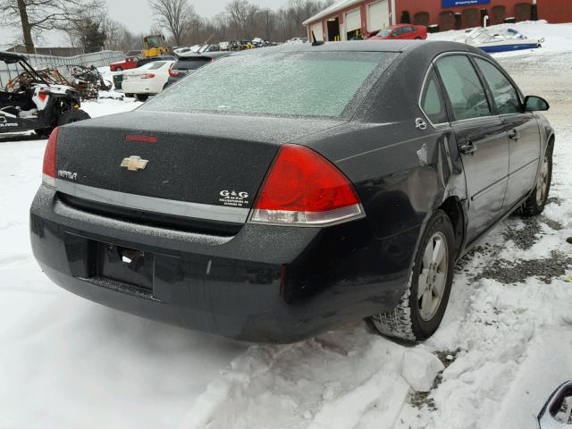 2G1WT58K869236228 - 2006 CHEVROLET IMPALA LT BLACK photo 4