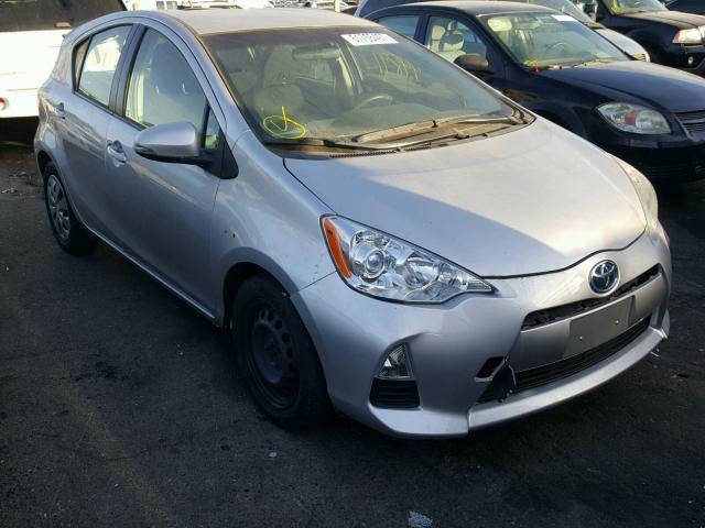 JTDKDTB32C1002952 - 2012 TOYOTA PRIUS C SILVER photo 1