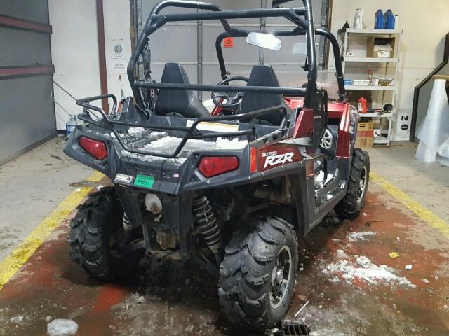 4XAVY76A8AD095061 - 2010 POLARIS RANGER RZR RED photo 4