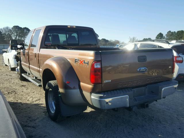 1FT8W3DT5BEC09747 - 2011 FORD F350 SUPER BROWN photo 3