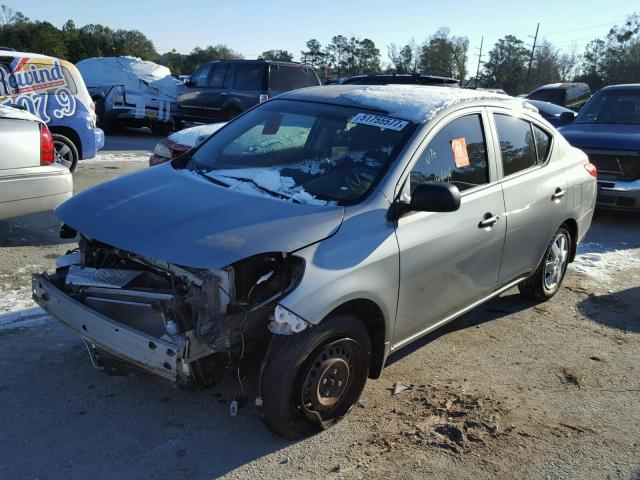 3N1CN7AP7CL853248 - 2012 NISSAN VERSA S SILVER photo 2