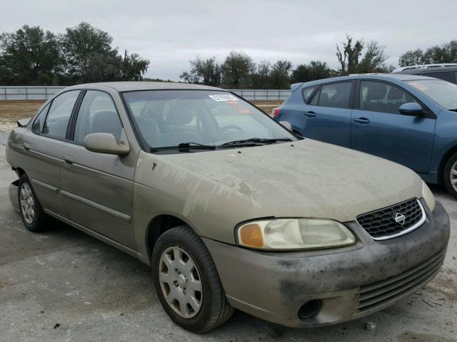 3N1CB51DX2L584521 - 2002 NISSAN SENTRA XE GOLD photo 1