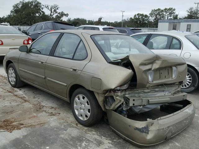 3N1CB51DX2L584521 - 2002 NISSAN SENTRA XE GOLD photo 3