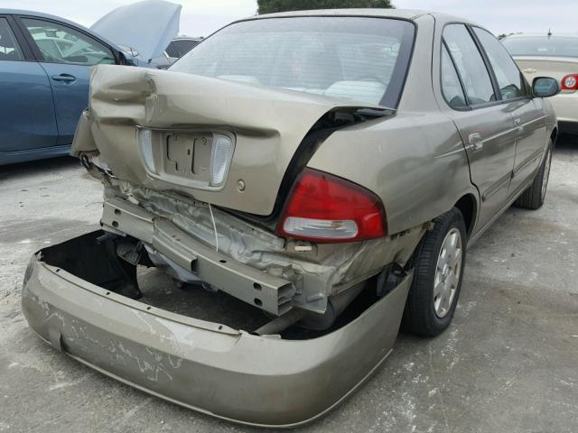 3N1CB51DX2L584521 - 2002 NISSAN SENTRA XE GOLD photo 4