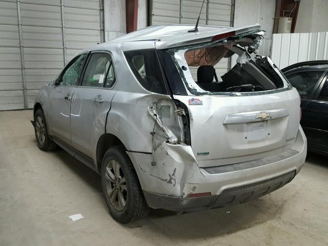 2GNALBEK9C1207360 - 2012 CHEVROLET EQUINOX LS SILVER photo 3