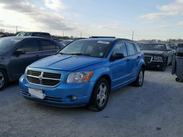 1B3HB48B18D770384 - 2008 DODGE CALIBER SX BLUE photo 2