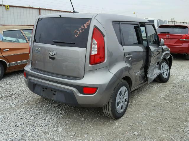 KNDJT2A59D7599799 - 2013 KIA SOUL SILVER photo 4