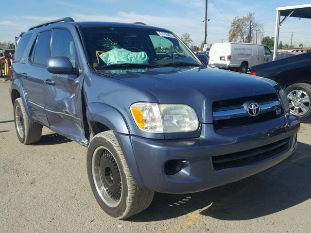 5TDZT34A96S283295 - 2006 TOYOTA SEQUOIA SR BLUE photo 1