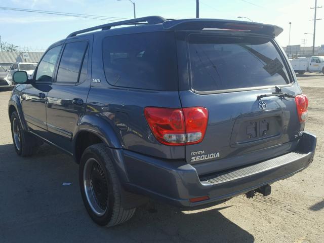 5TDZT34A96S283295 - 2006 TOYOTA SEQUOIA SR BLUE photo 3