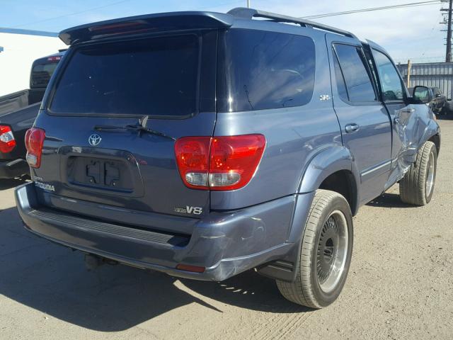 5TDZT34A96S283295 - 2006 TOYOTA SEQUOIA SR BLUE photo 4