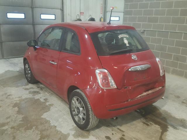 3C3CFFAR9CT125425 - 2012 FIAT 500 POP RED photo 3