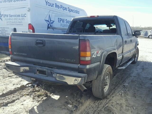 1GCHK23GX1F125670 - 2001 CHEVROLET SILVERADO GRAY photo 4