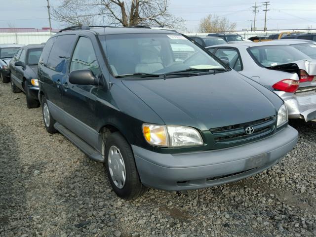 4T3ZF13C3YU255198 - 2000 TOYOTA SIENNA LE GREEN photo 1