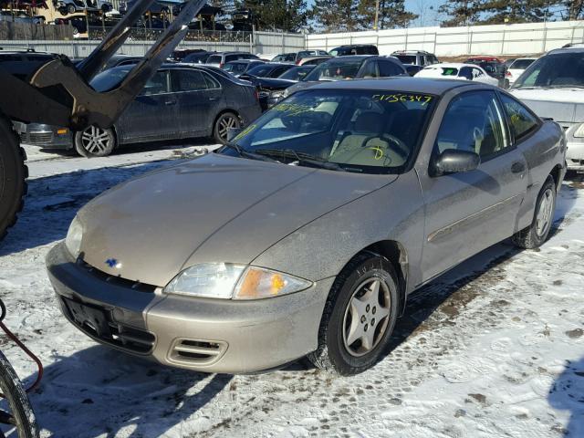 1G1JC124527225194 - 2002 CHEVROLET CAVALIER BEIGE photo 2