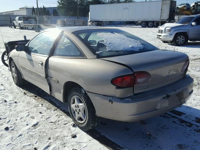 1G1JC124527225194 - 2002 CHEVROLET CAVALIER BEIGE photo 3